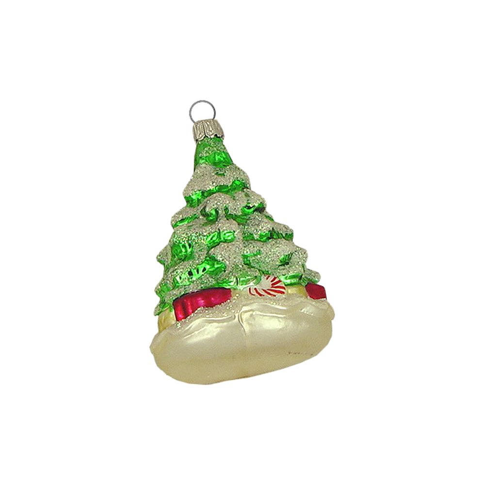 CHRISTBAUMSCHMUCK Weihnachtsbaum grün 10 cm - Multicolor, Metall (0.1/10/0.1cm)
