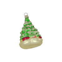 CHRISTBAUMSCHMUCK Weihnachtsbaum grün 10 cm - Multicolor, Metall (0.1/10/0.1cm)