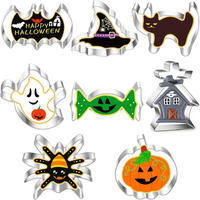 AUSSTECHFORMEN Set 8-teilig Halloween Edelstahl - Multicolor, Metall (8.5/2/9cm)