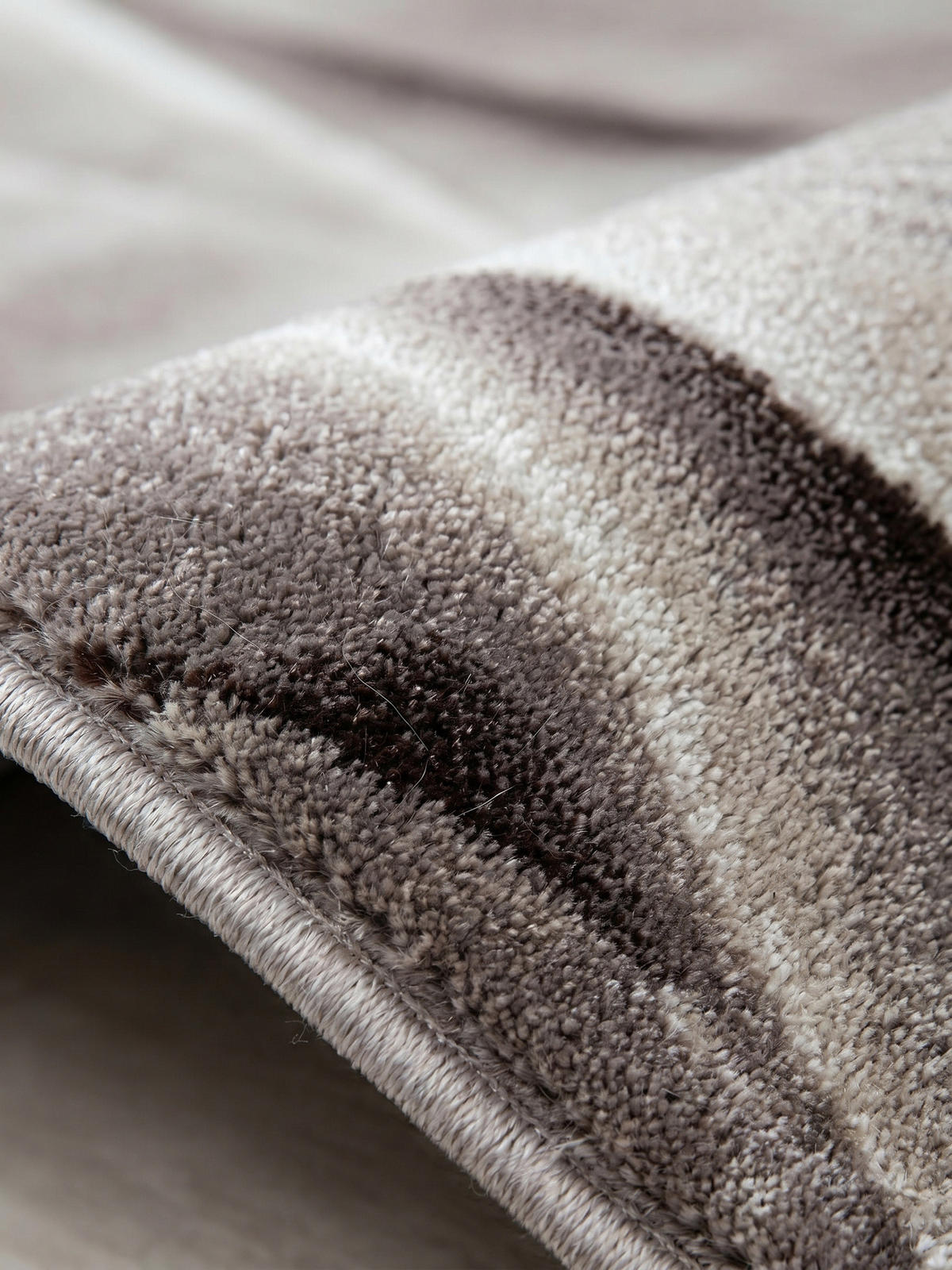 KURZFLORTEPPICH DRAU, mit Farbverlauf, Braun, 80 x 300 cm - Braun, Textil (80/300cm) - KADIMA DESIGN