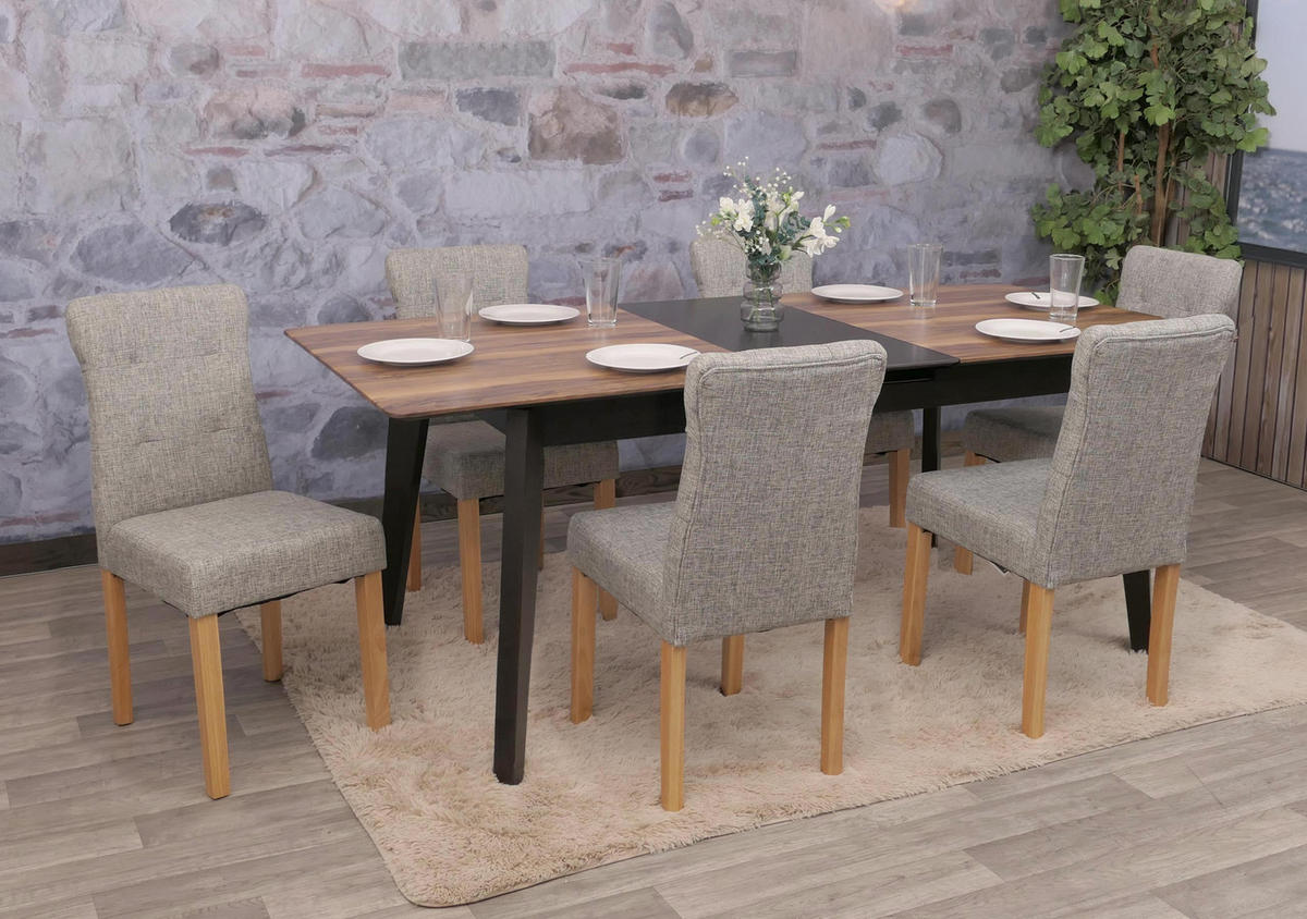 ESSZIMMERSTUHL Grau 6er-Set - Grau, Textil (41/88/55cm) - MCW