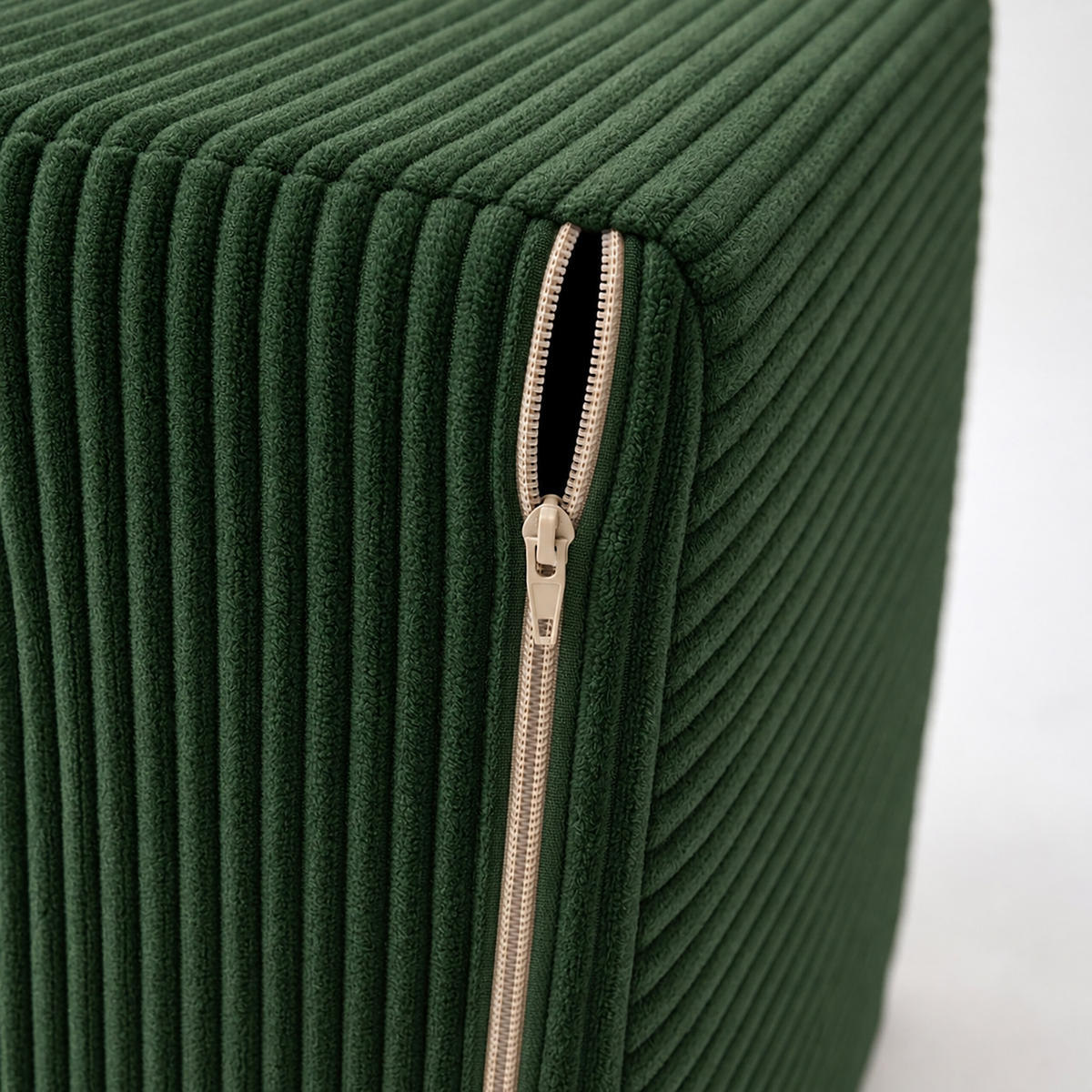 KINDERSOFA Grün modular - Dunkelgrün, Kunststoff/Textil (108/32/50cm) - Relaxdays