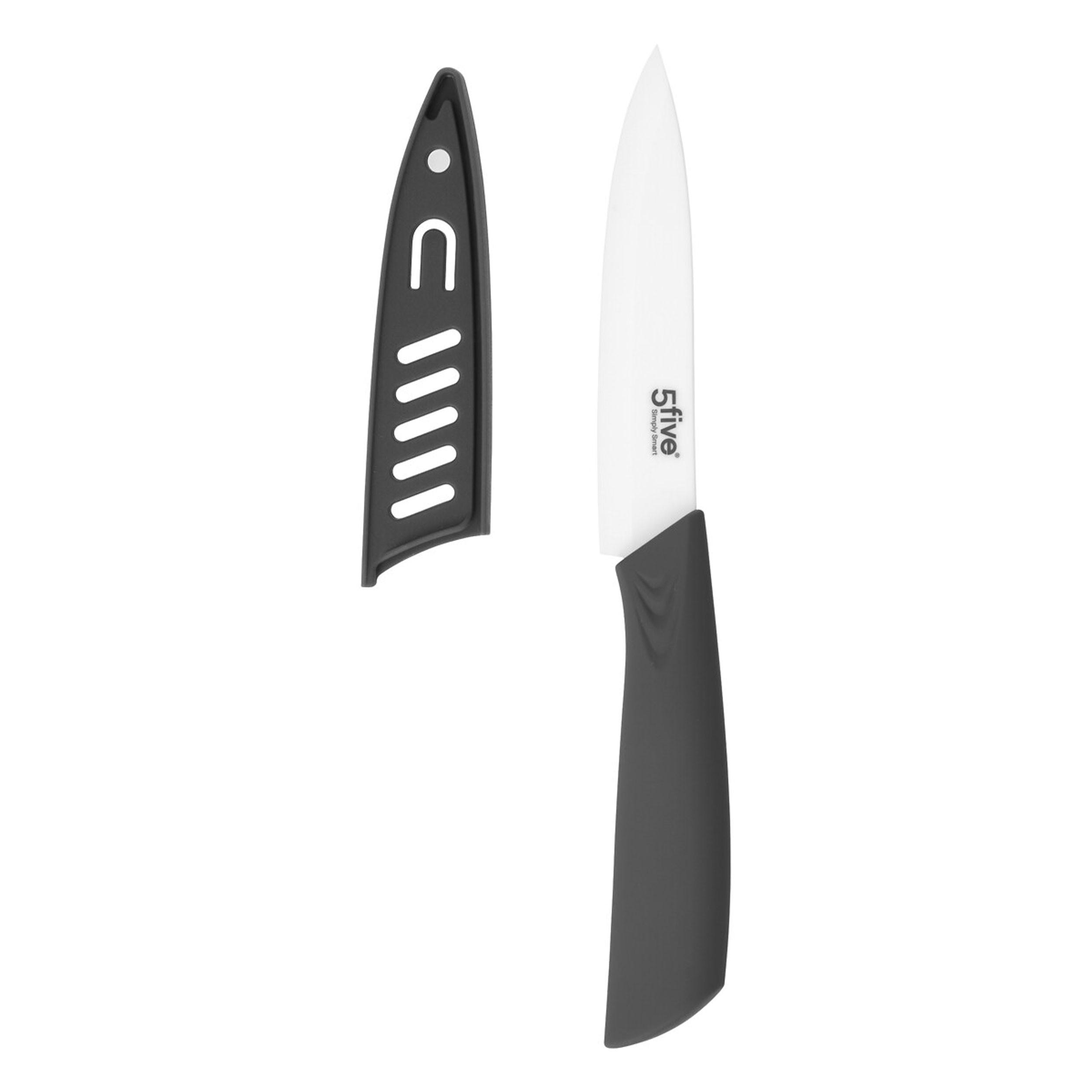 SCHÄLMESSER Zirco, Keramik, Kunststoff, Grau, Klinge 10 cm - Grau, Keramik (7.7cm) - 5five Simply Smart