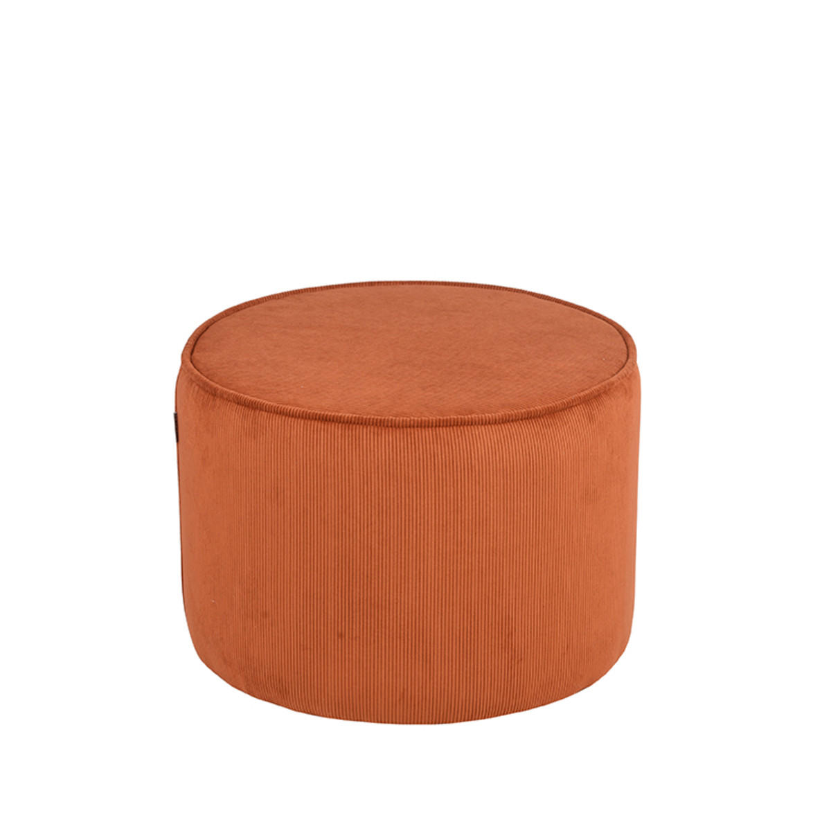 POUF Tibo Braun 55/55/40 cm - Terra cotta, Textil (55/40/55cm) - LABEL51