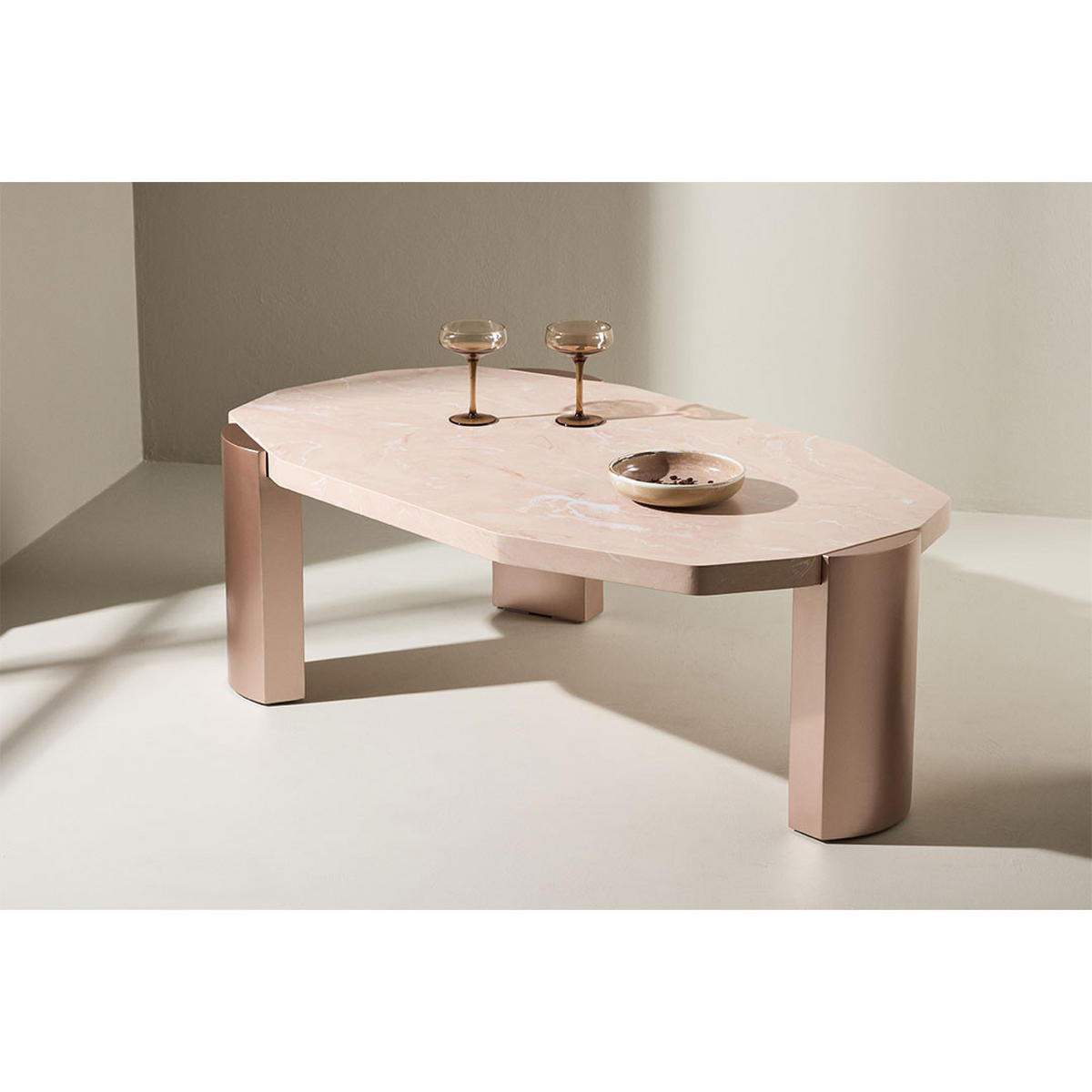 COUCHTISCH, Kres, Goldfarben, MDF, 71 x 125 x 40 cm - Goldfarben, Holzwerkstoff (125/71/40cm) - ebuy24