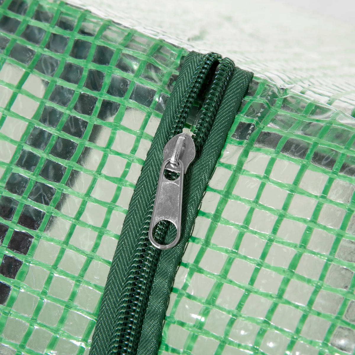 GEWÄCHSHAUS 120x60x60 cm Folie grün - Grün, Metall (120/60/60cm) - LEBENLANG