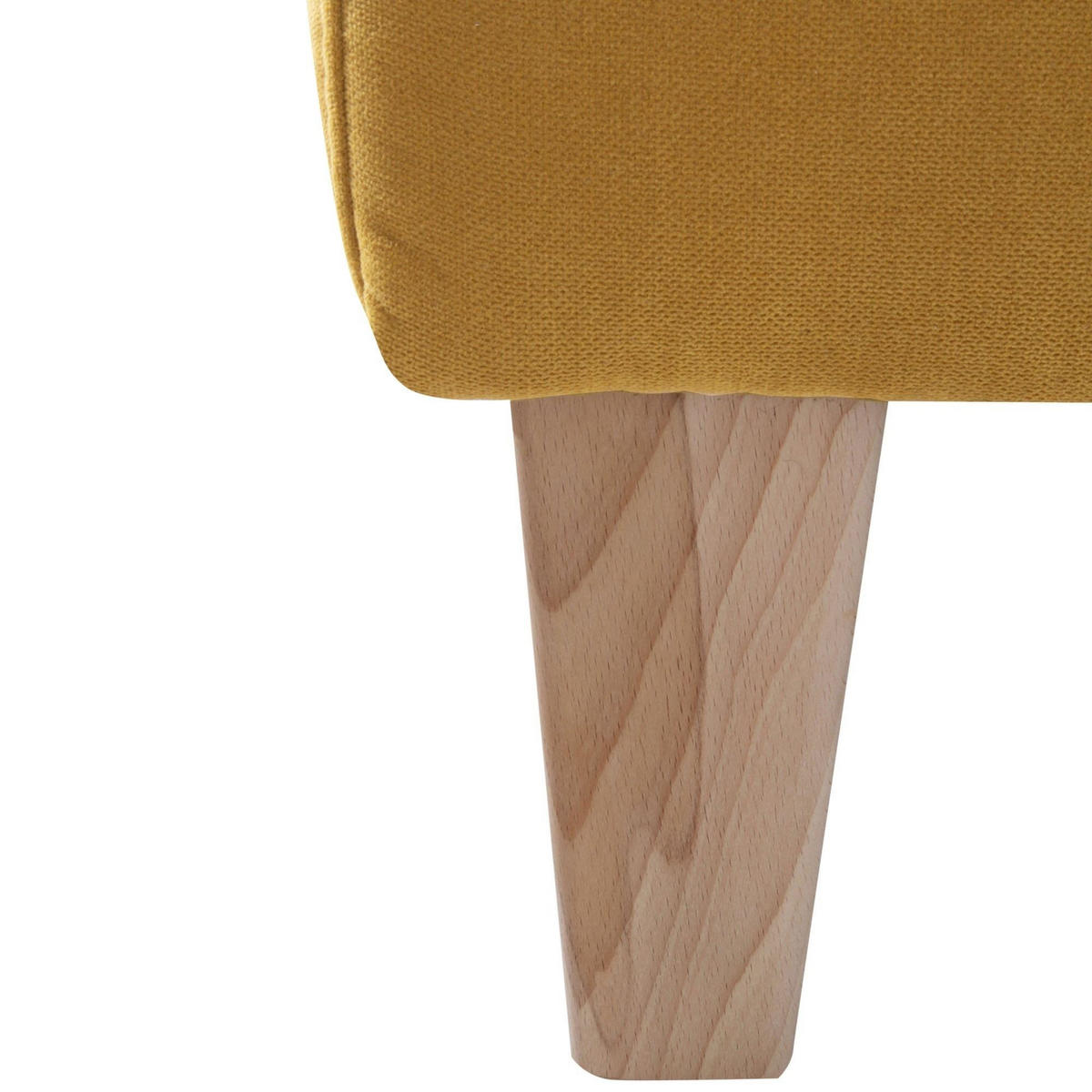 SESSEL Karol Bezug Veloursstoff Buche natur / mais - Gelb, Kunststoff (71/81/70cm) - 58aufmkessel