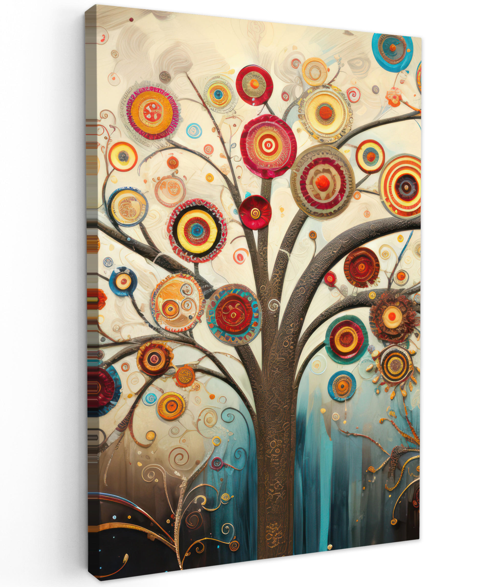 MuchoWow OBRAZ NA PLÁTNĚ Strom - Strom života - Barva 40x60 cm