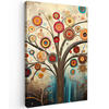 LEINWANDBILD Baum - Baum des Lebens - Farbe Deko XXL 80x120 cm - Braun, Textil (80/120cm) - MuchoWow