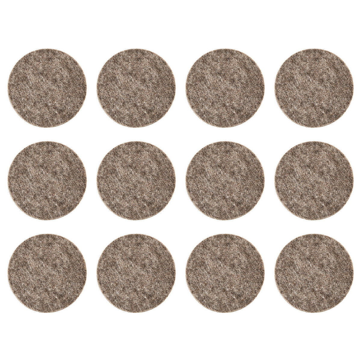 UNTERSETZER (12er Set) Felto - Taupe, Kunststoff (10/10cm) - BUTLERS