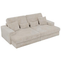 ŠTVORMIESTOVÁ POHOVKA ANERO - Béžová Manšester - čierna/krémová, textil/plast (292/107/163cm) - MKS