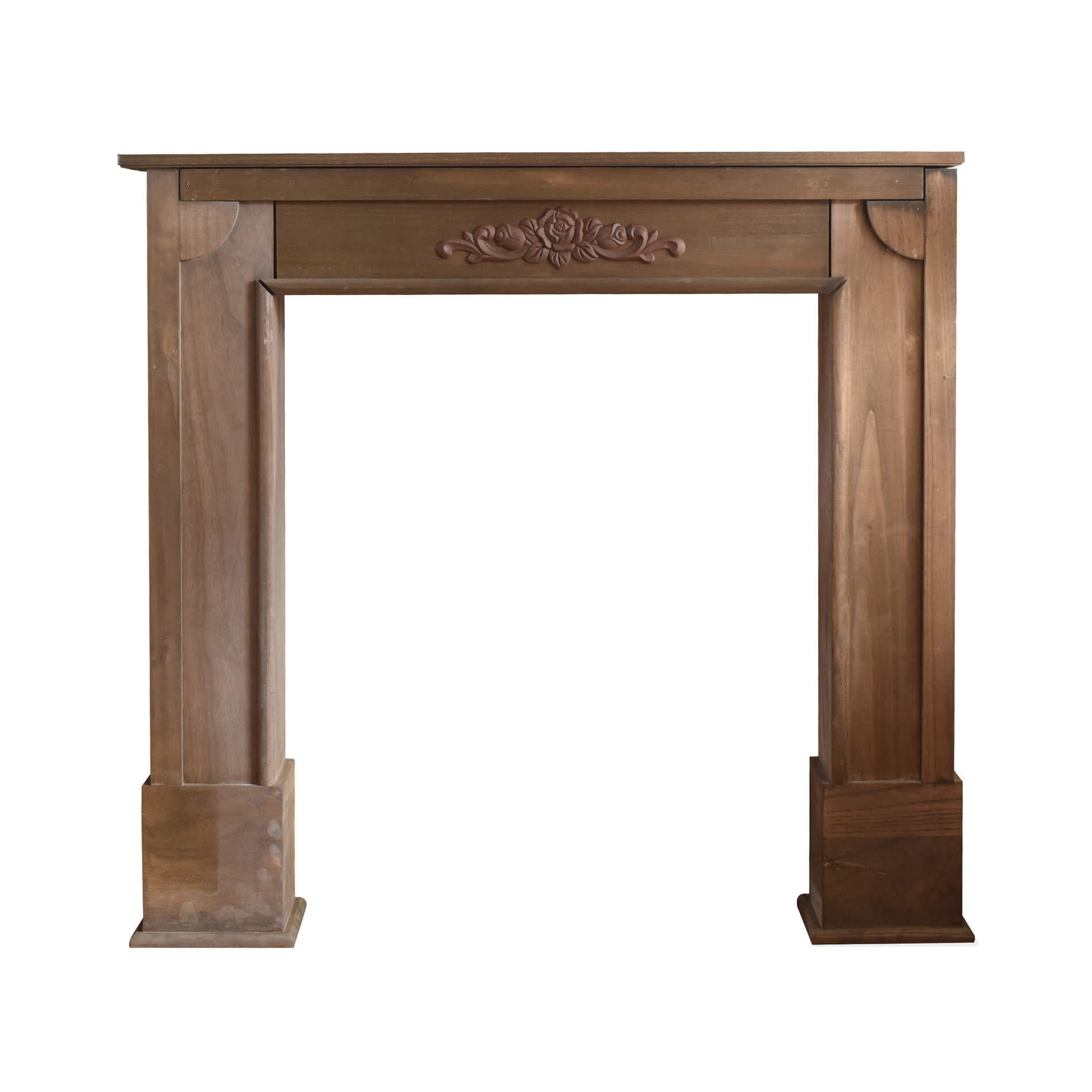 KAMINUMRANDUNG Braun 21/105/100 cm - Braun, Holz (21/100/105cm) - Mobili Rebecca
