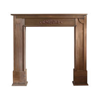 KAMINUMRANDUNG Braun 21/105/100 cm - Braun, Holz (21/100/105cm) - Mobili Rebecca