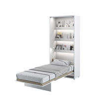 SCHRANKBETT BC-03 - 90x200cm Vertikal - Weiß Hochglanz/Weiß - Weiß Hochglanz, Holzwerkstoff (90/200cm) - Meblini