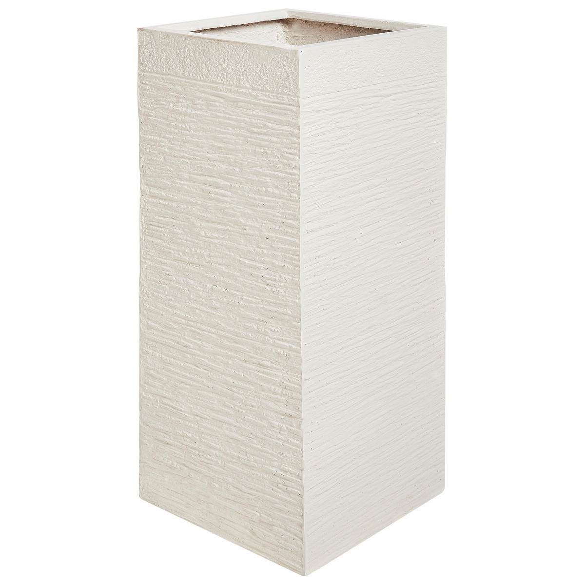 BLUMENTOPF Beige Dion - Beige, Naturmaterialien (60cm) - Beliani