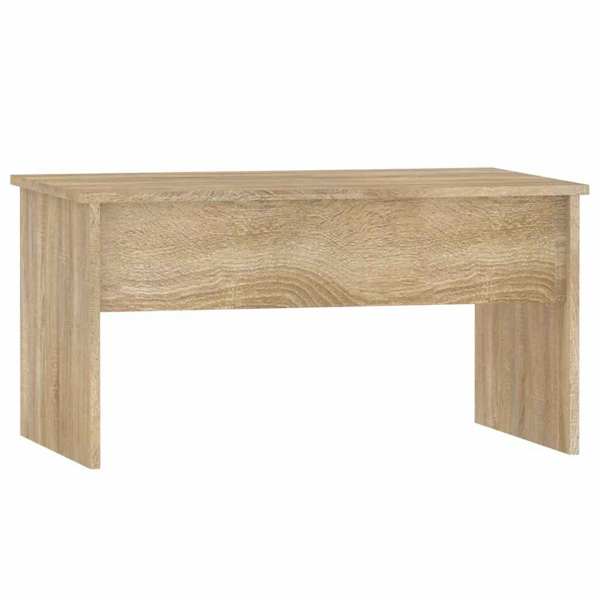 COUCHTISCH 80/50,5/41,5 cm aus Holzwerkstoff Sonoma-Eiche mit Höhenverstellbarer Tischplatte - Sonoma Eiche, Holz (50.5/80/41.5cm) - vidaXL