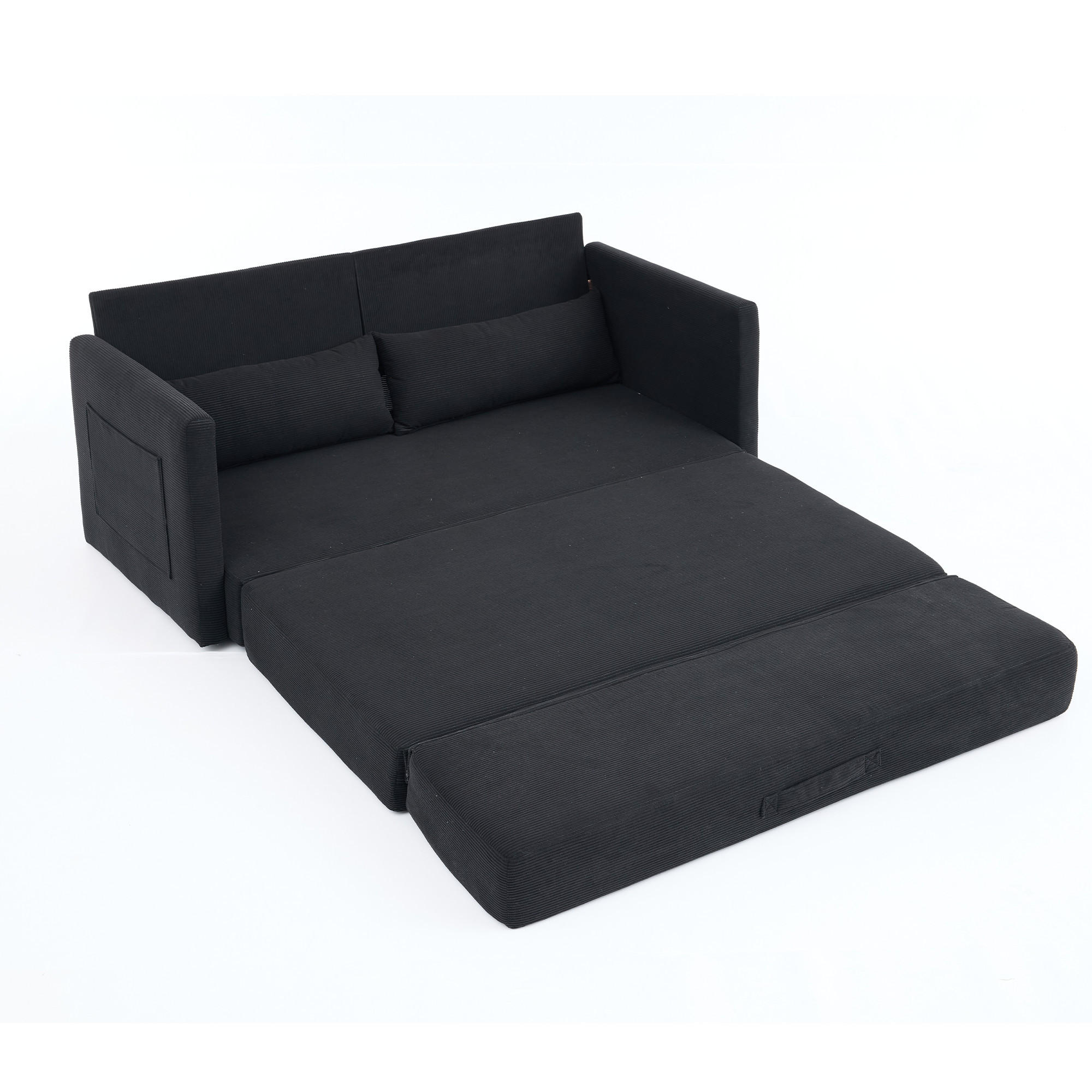 Lvhom Schlafsofa Schwarz 165x82x92 cm