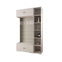 GARDEROBEN-SET 236,7/140/47 - Beige/Schwarz, Holz/Metall (140/236.7/47cm) - Abiks Möbel
