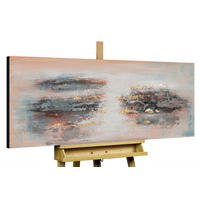 ACRYLBILD HANDGEMALT 120/60 cm - Beige/Grau, Holz/Textil (2/60cm) - KUNSTLOFT