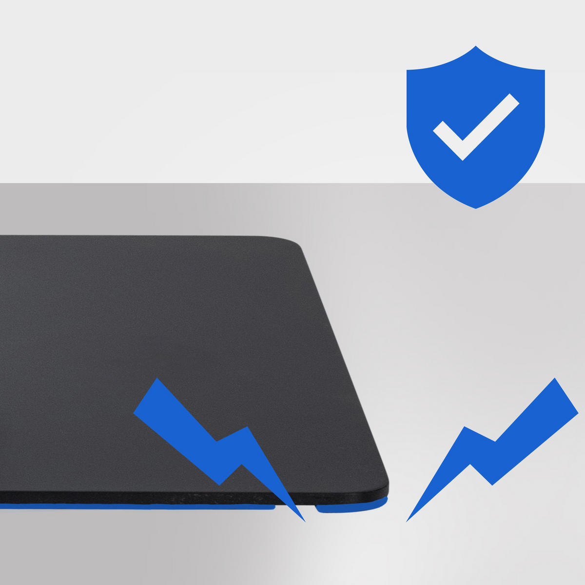 BARHOCKER Filz Anthrazit - Anthrazit/Schwarz, Textil/Metall (64/88/45cm) - CLP