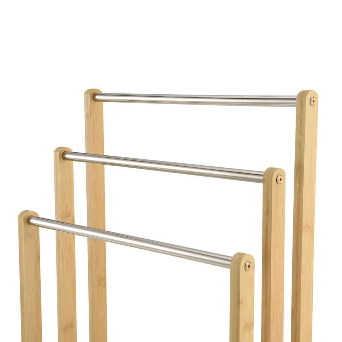 HANDTUCHSTÄNDER Porsanger - Naturfarben, Holz (46/84/24cm) - [en.casa]