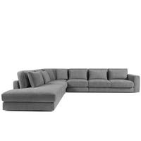 ECKSOFA XL links VERUS - Dunkelgrau, Holz/Holzwerkstoff (377/328cm) - KONSIMO®