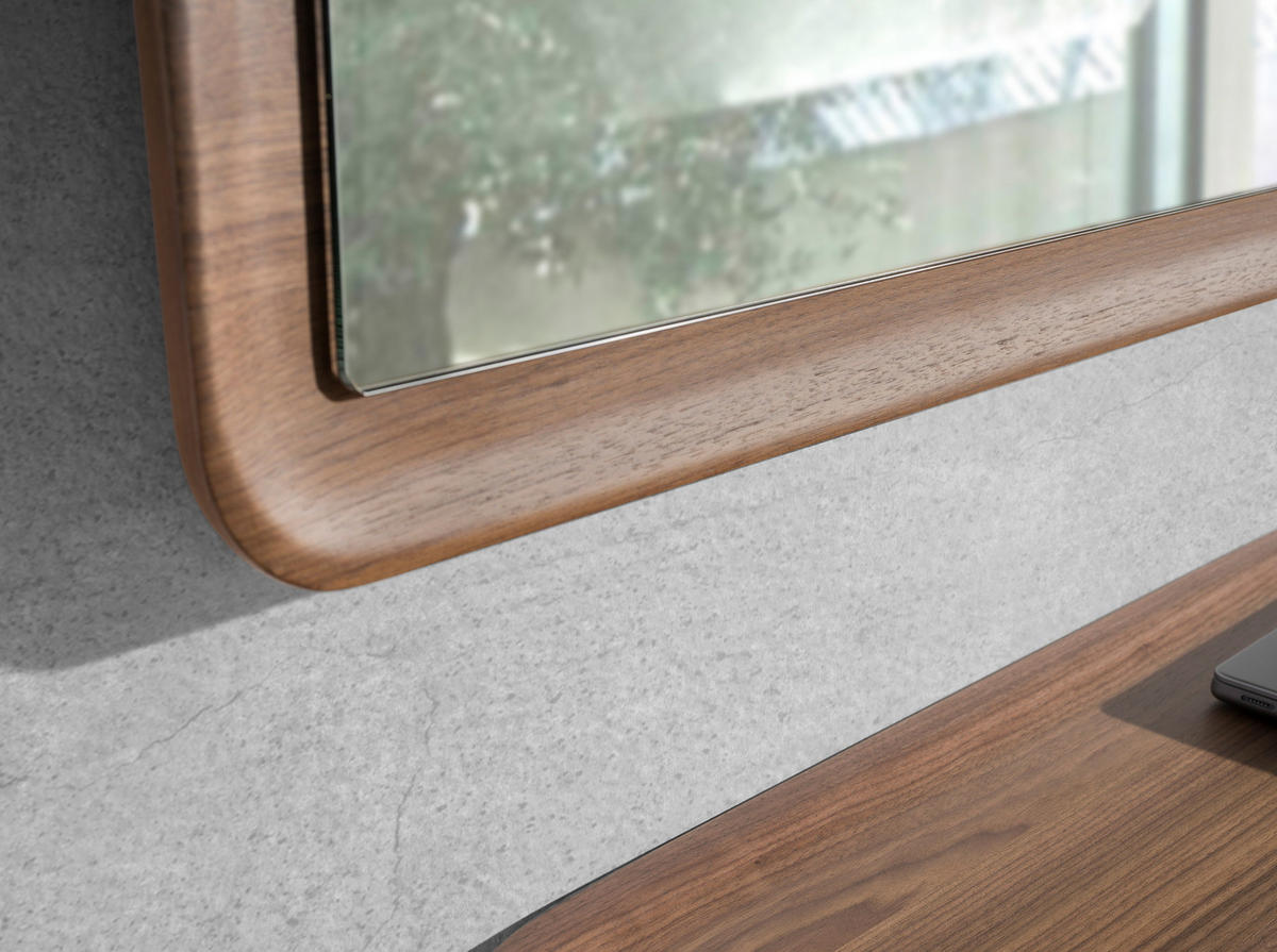 WANDSPIEGEL Wandspiegel Rechteckig Walnuss 120/60/4 cm - Walnussfarben, Holz (120/4/60cm) - ANGEL CERDA