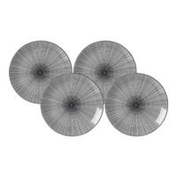 DESSERTTELLER Takeo Stripes schwarz-weiß ø 21,5 cm 4er Set - Schwarz/Weiß, Keramik (21.5cm) - Ritzenhoff Breker