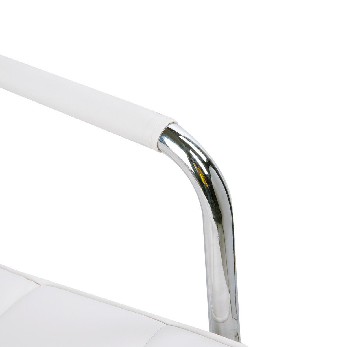 BÜROSTUHL Drehstuhl Rollhocker Drehhocker Arbeitshocker Stuhl Sessel Weiß - Weiß, Kunststoff (54/99/52.5cm) - HOMCOM