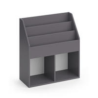 KINDERREGAL Luigi Grau 72 x 79 cm - Grau, Holzwerkstoff (72/79/30.7cm) - Vicco