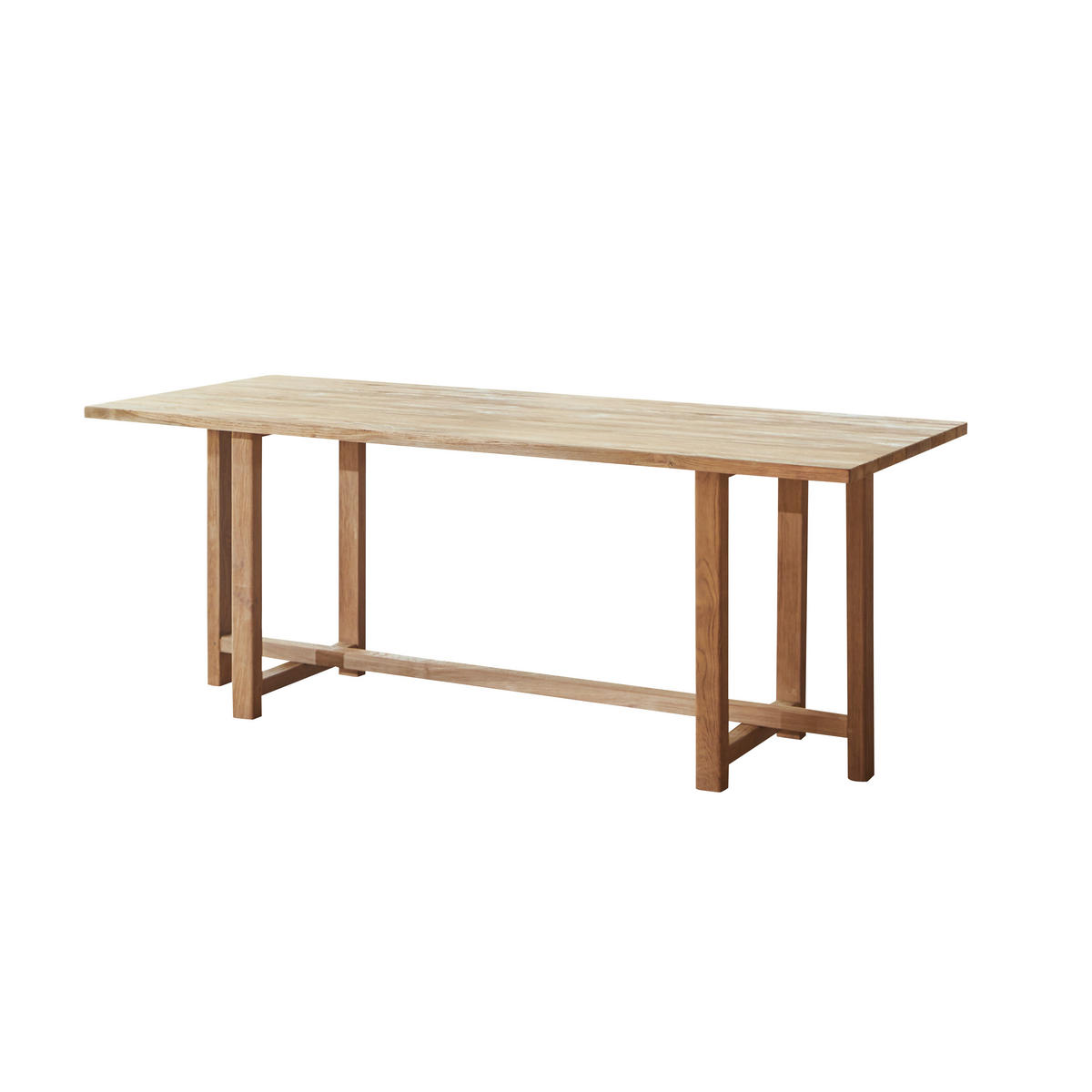 GARTENTISCH Antonia Natur aus Teak - Naturfarben, Holz (80/200/75cm) - Tikamoon