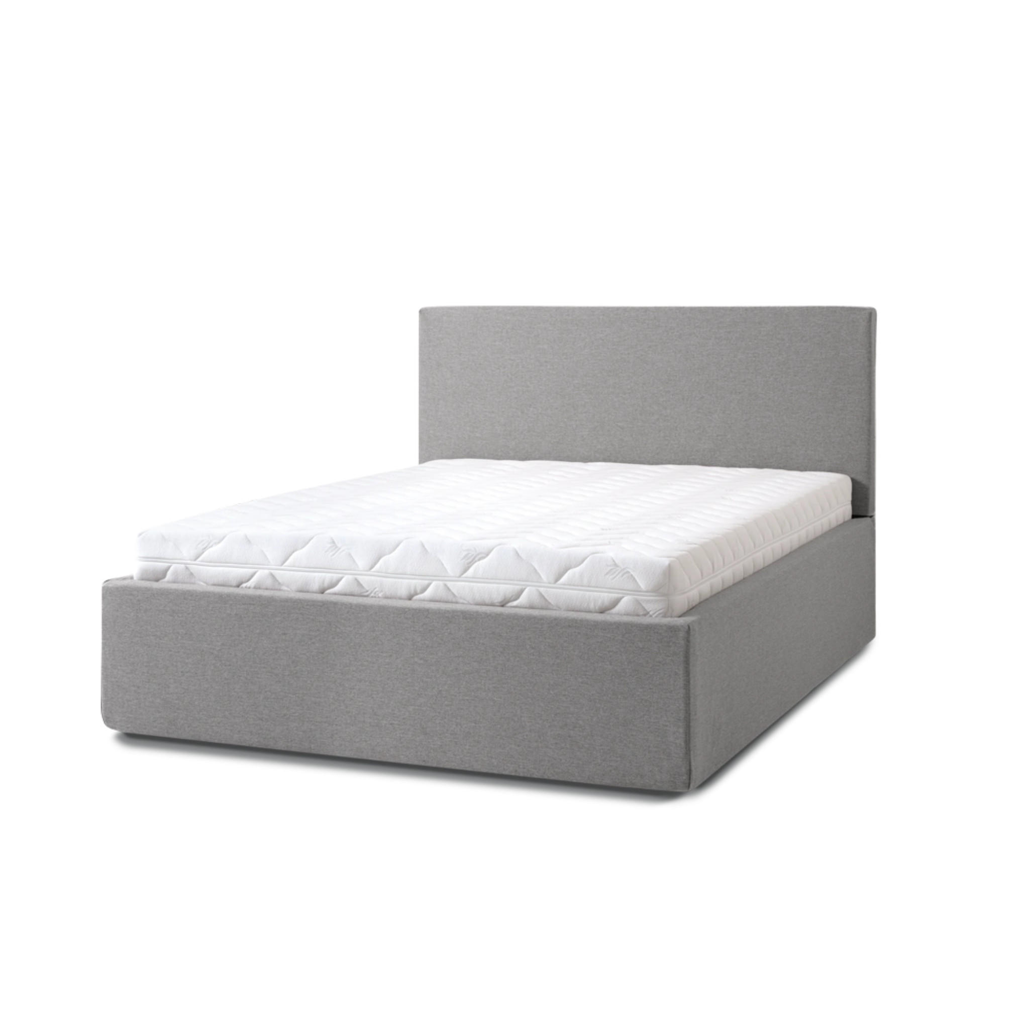 POLSTERBETT Puro Grande 180x200 in Siena Gray - Grau, Holz (180/200cm) - Letti Moderni