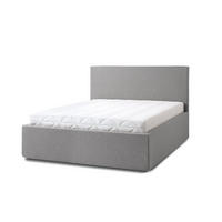 POLSTERBETT Puro Grande 160x200 in Siena Gray - Grau, Holz (160/200cm) - Letti Moderni