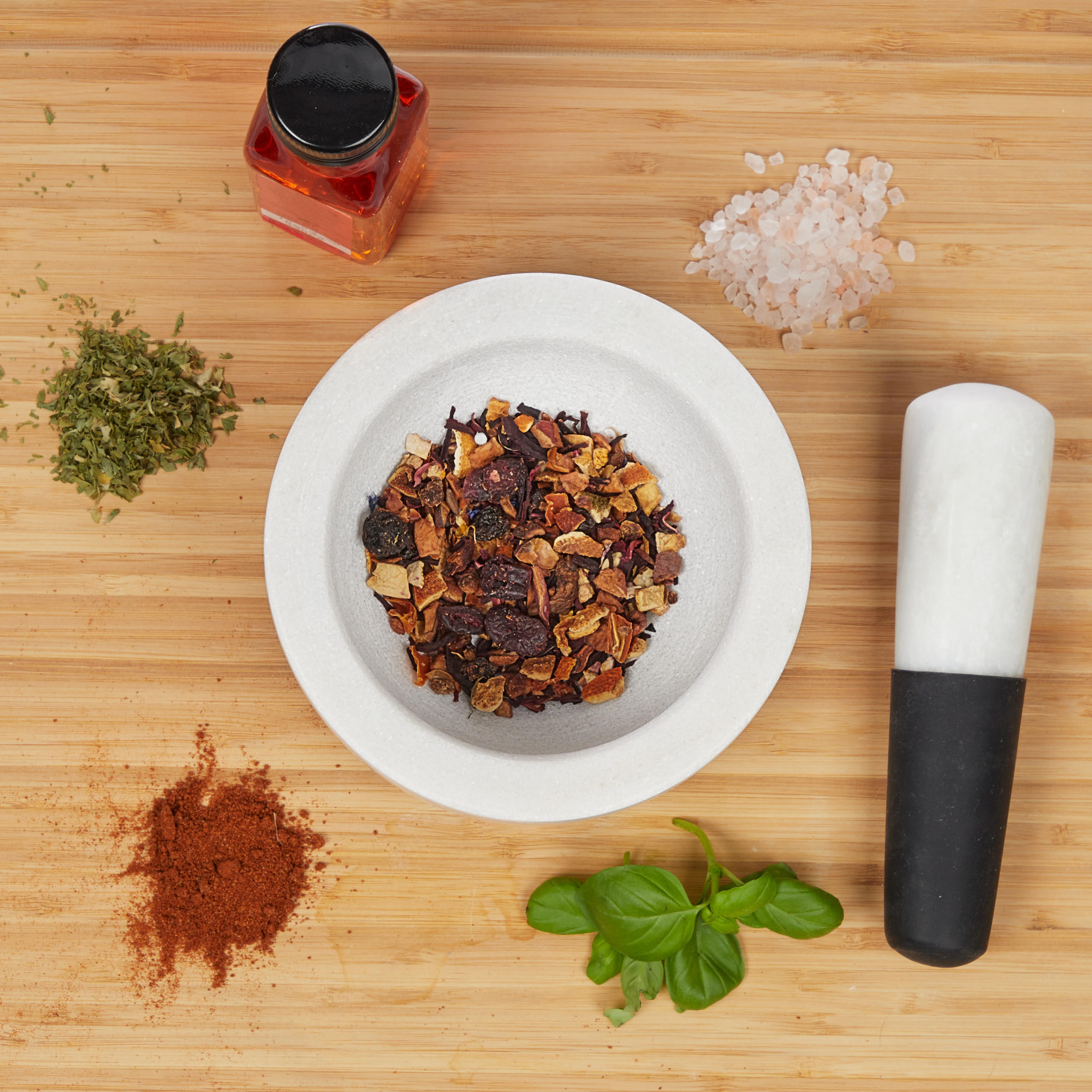 MÖRSER - Multicolor, Kunststoff/Stein (14/8/14cm) - Relaxdays