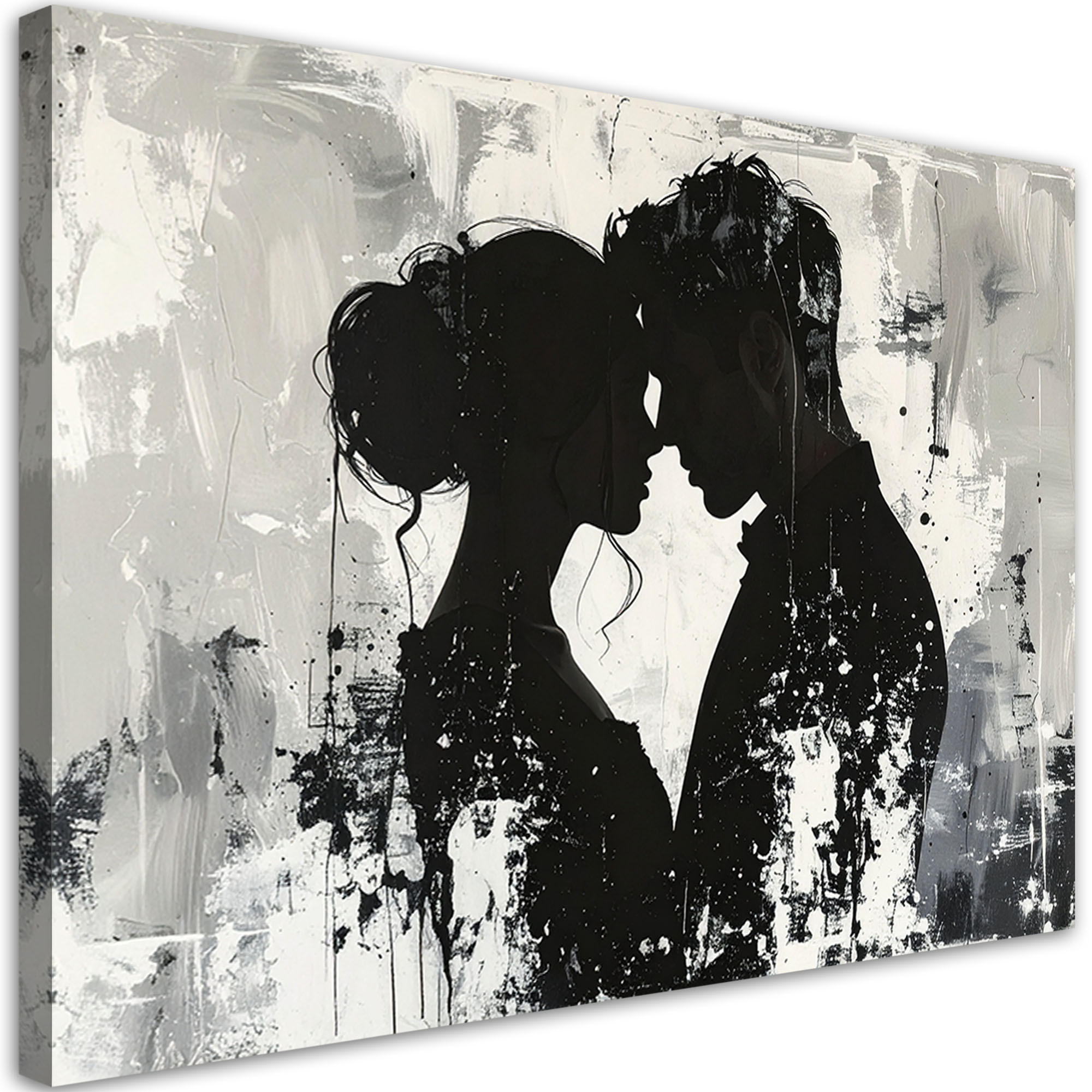 Feeby Leinwandbild, Schwarz 120x80 cm