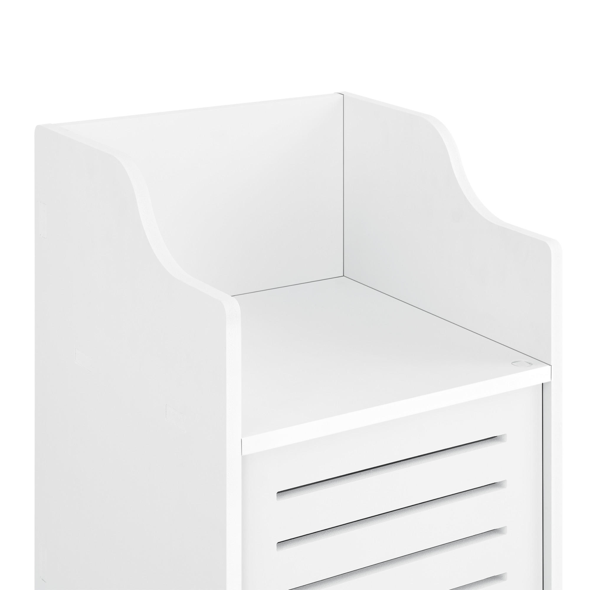 Thumbnail - [en.casa] Badezimmerschrank, Weiß, Kunststoff, 32x72x32 cm, Badezimmer, Badezimmerschränke, Midischränke