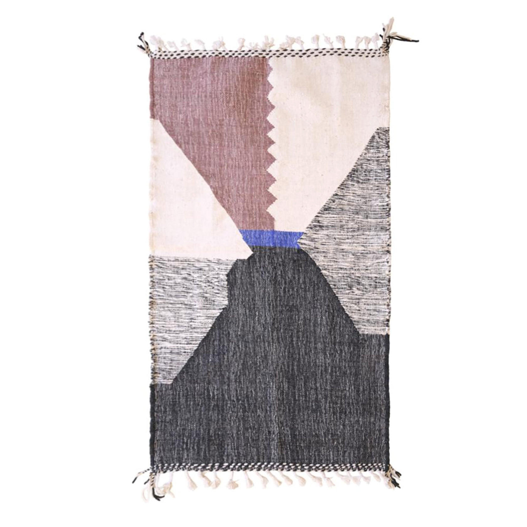 BERBERTEPPICH Kelim Marokko Wolle 140x 200 cm - Multicolor, Naturmaterialien (140/200cm) - AFK Living
