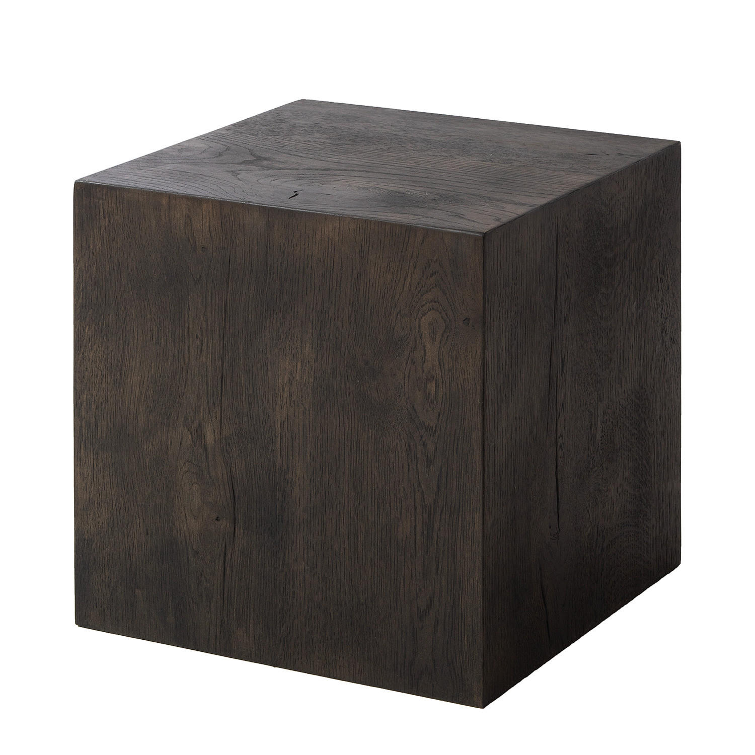 BEISTELLTISCH - Echtholzfurnier - Eichefarben, Holzwerkstoff (40/40/40cm) - home24