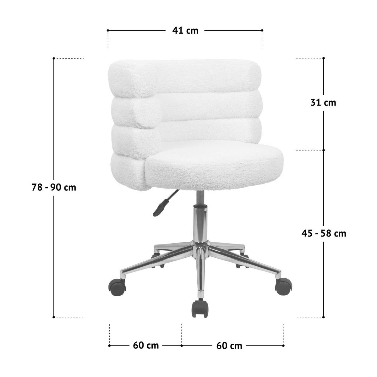 SCHREIBTISCHSTUHL CLOUD Rosa - Rosa, Kunststoff (60/90/60cm) - SVITA