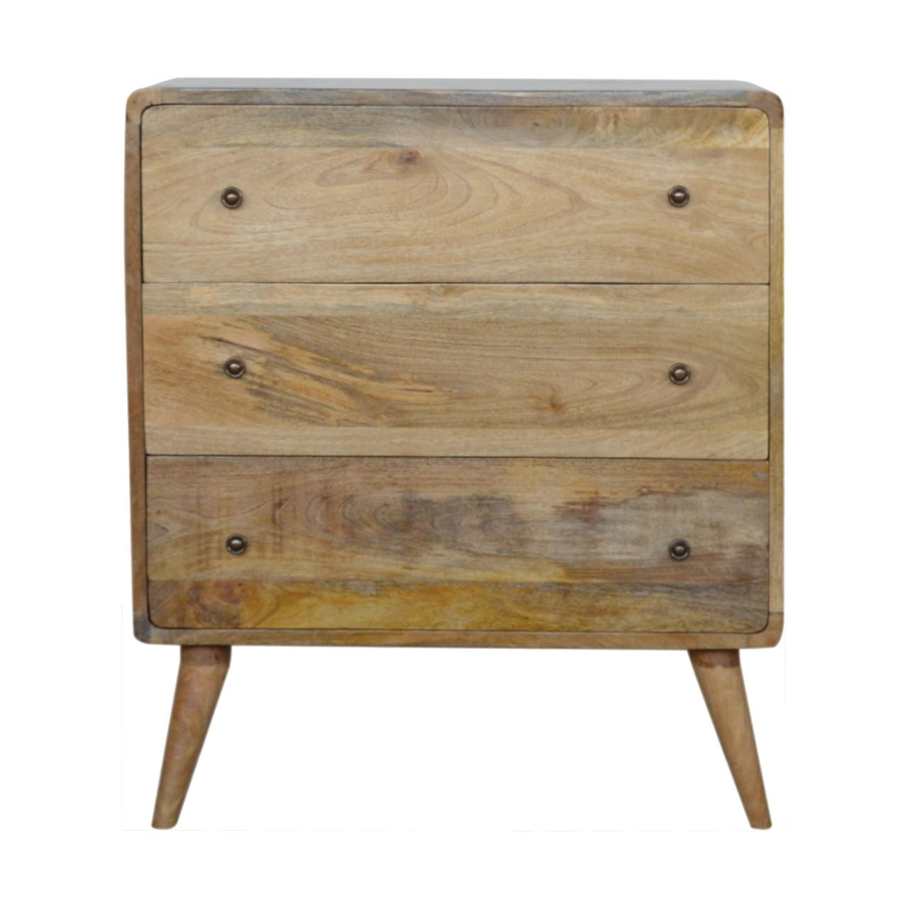 Artisan Furniture NOČNÍ STOLEK s 1 zásuvkou, 1 otevřeným prostorem, béžový