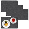 TISCHSET 4er Set 43/30/0,5 cm Grau - Grau, Kunststoff (43/30/1cm) - Dunedesign