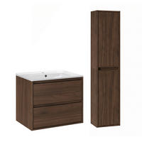 KOUPELNOVÝ NÁBYTEK 61cm Edmé 2er-Set Dřevo - hnědá, kompozitní dřevo (61/52/46cm) - Petits-meubles