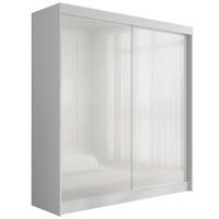 KLEIDERSCHRANK PEKA - 200 cm - Weiß - Weiß, Holzwerkstoff (200/215/61cm) - ALTDECOR