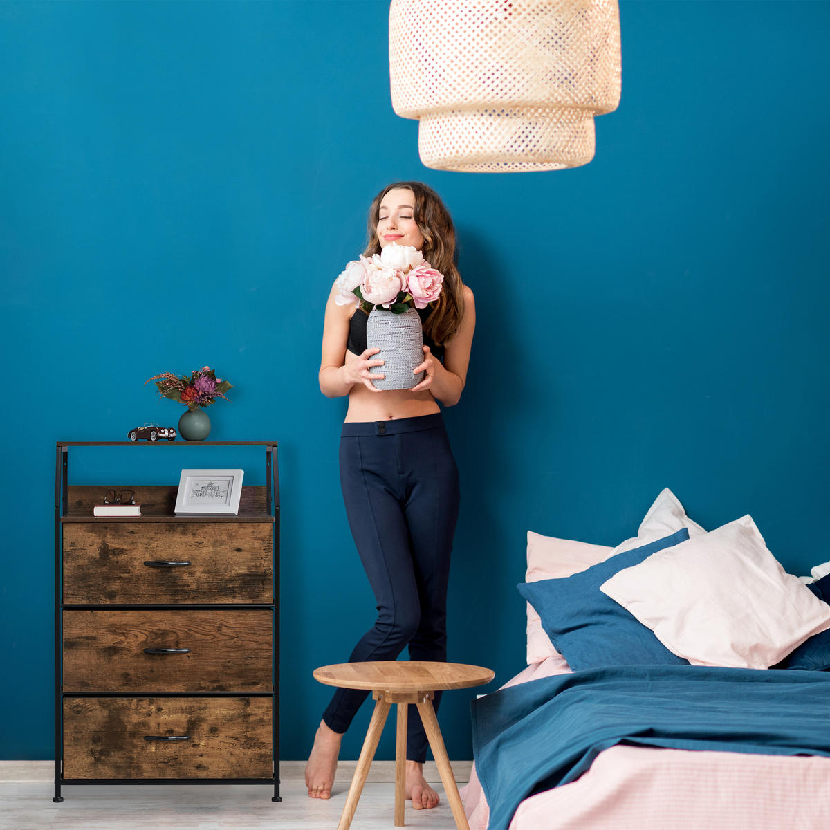 KOMMODE - Multicolor, Holz/Holzwerkstoff (61/96.5/42cm) - Relaxdays