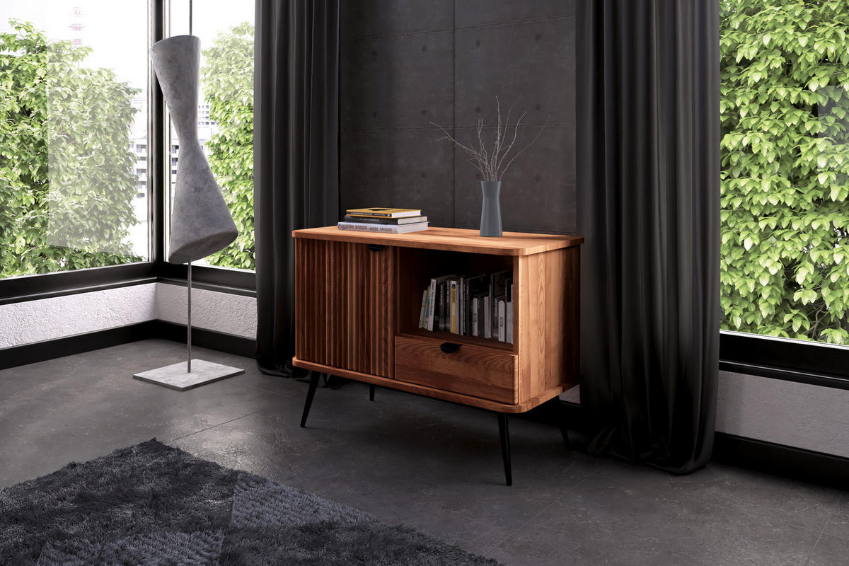 KOMMODE LINA - Kernbuche, Holz (97/72/46cm) - byoak