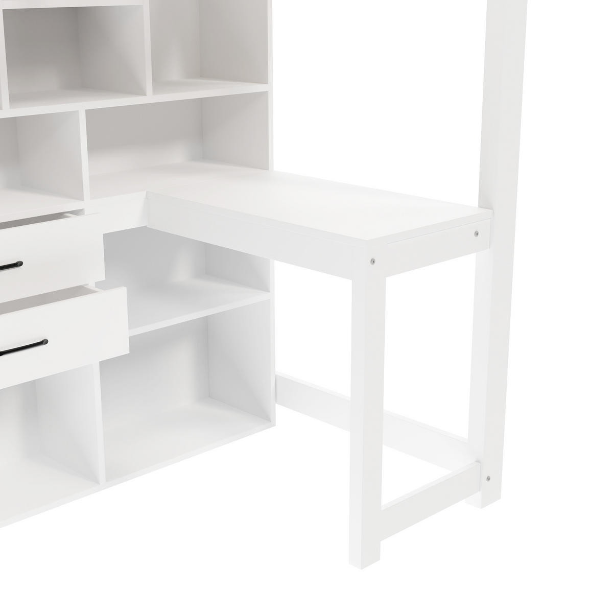 HOCHBETT 90/200 cm Weiß - Weiß, Holz - Raumix