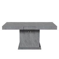 AUSZIEHTISCH Betonoptik 140-180/80/76 cm - Grau, Holz (80/140/76cm) - PANGIVO