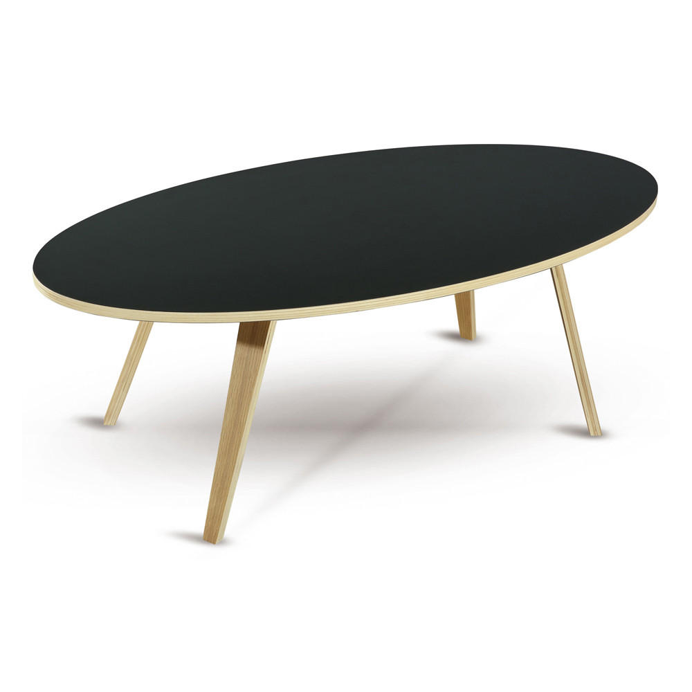 dasmöbelwerk Couchtisch Schwarz 55x40x120 cm
