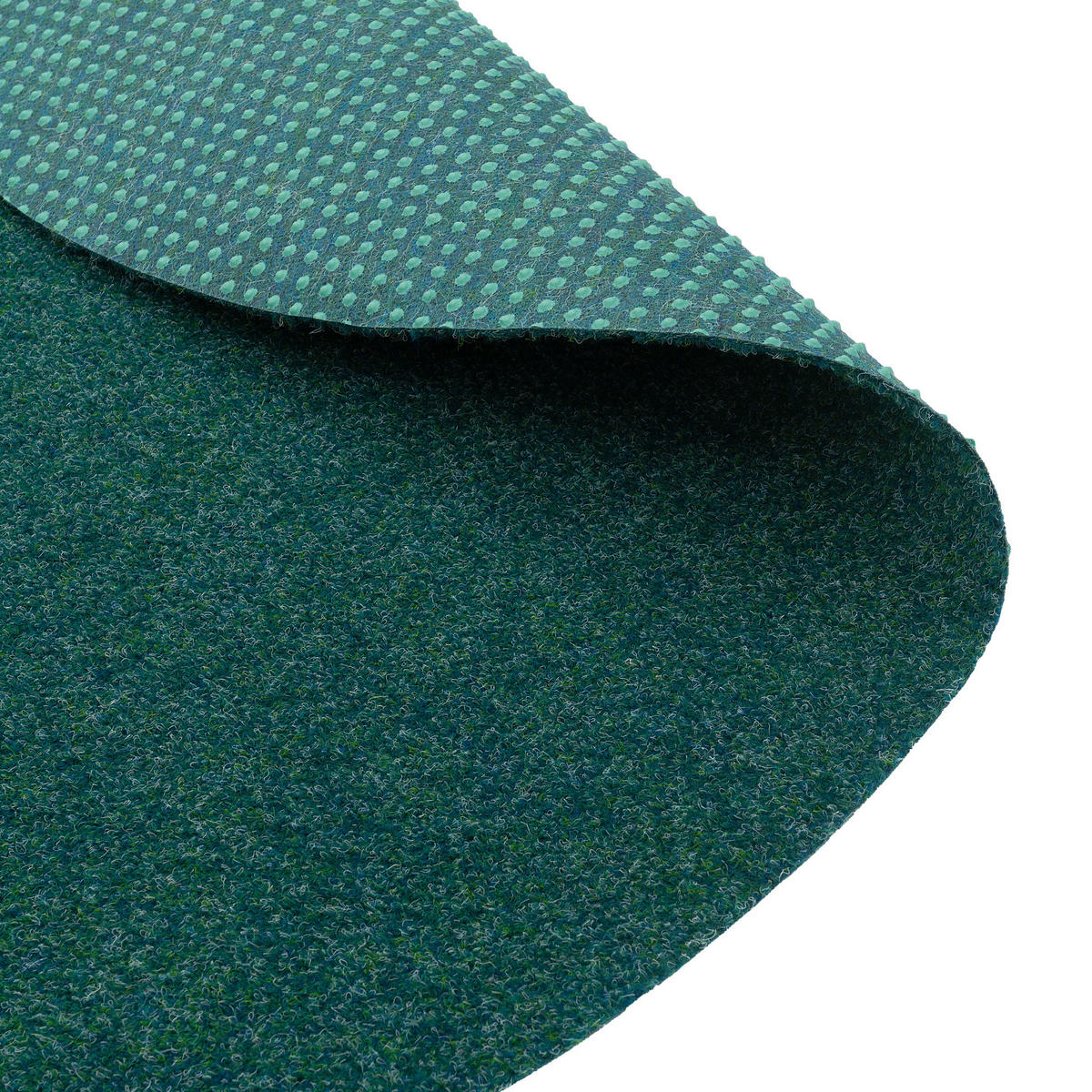 KUNSTRASEN RASENTEPPICH MIT NOPPEN KINGSTON RUND - Petrol, Textil (133/133cm) - Snapstyle