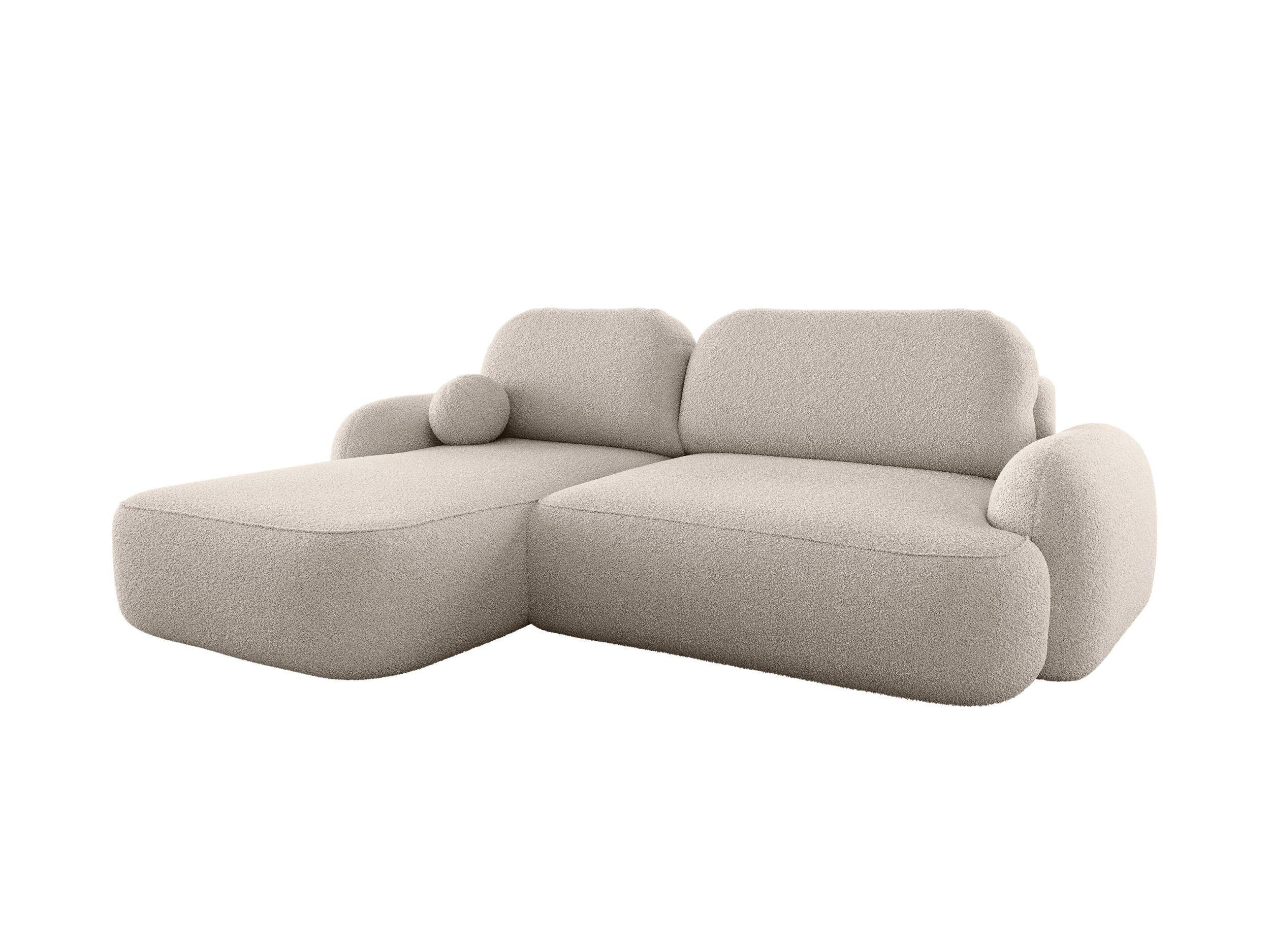 ECKSOFA MOLLY L Links QUELLE 03 mit Schlaffunktion - Beige, Textil (275/175cm) - Bedante
